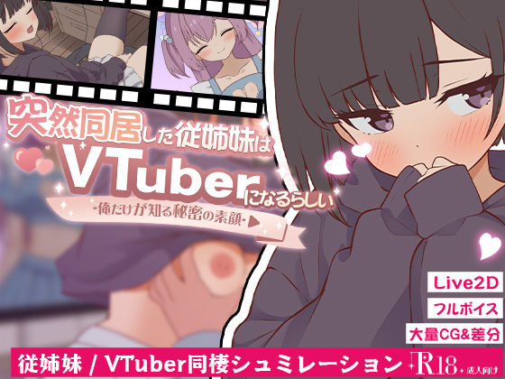 突然同居した従姉妹はVTuberになるらしい-俺だけが知る秘密の素顔-  エロ画像739341