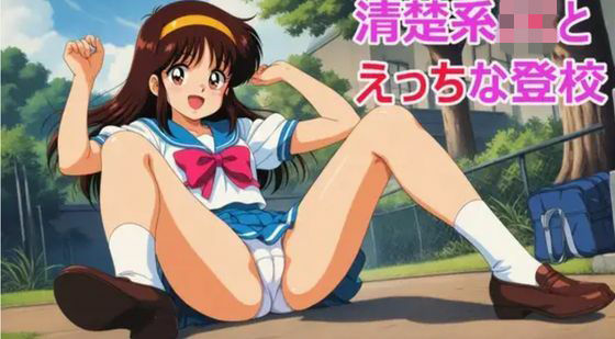 清楚系JKとエッチな登校  エロ画像741836