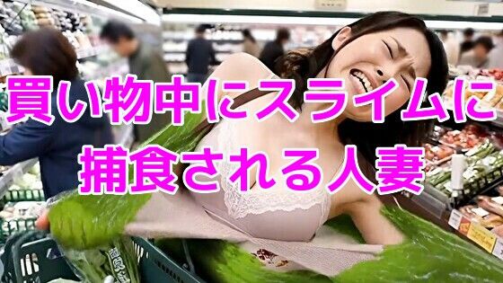 買い物中にスライムに捕食される巨乳人妻  エロ画像755386
