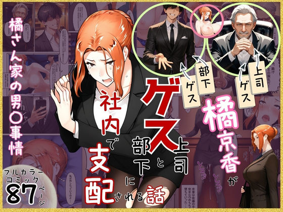 橘京香がゲス上司とゲス部下に社内で支配される話  エロ画像756058