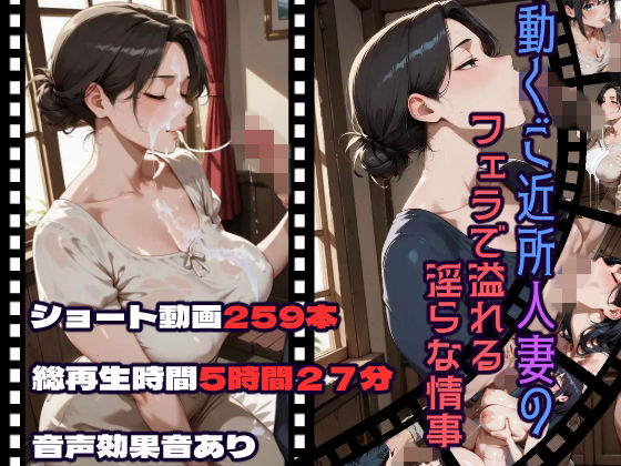 動くご近所人妻のフェラで溢れる淫らな情事  エロ画像756654