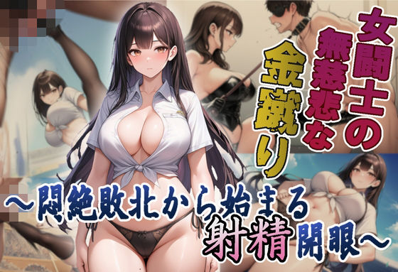 女闘士の無慈悲な金蹴り 〜悶絶敗北から始まる射精開眼〜  エロ画像757956
