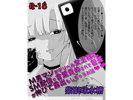 【マンガ】M男マゾがデリヘル女王様にSM配信で言葉責めされて包茎が伸びて露出もしちゃうお話（はーと）（はーと）  エロ画像760990