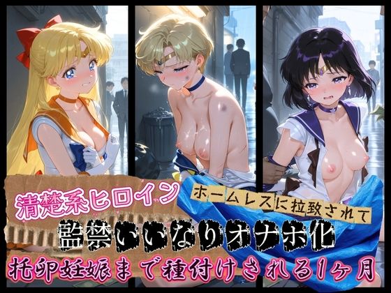 清楚系ヒロインがホームレスに拉致されて監禁いいなりオナホ化 セ〇ラームーン02  エロ画像761739