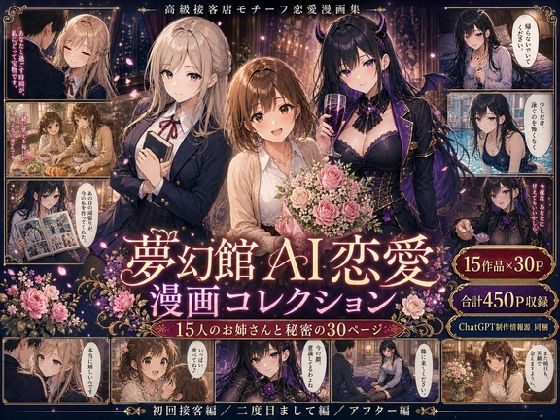 夢幻館AI恋愛漫画コレクション＊ChatGPTの漫画制作ノウハウ付き  エロ画像764395