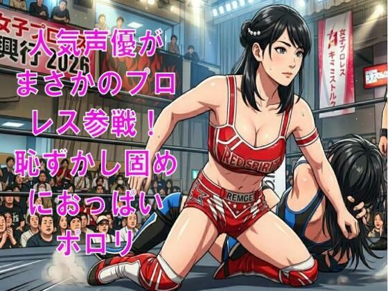 人気声優がまさかのプロレス参戦！恥ずかし固めに、おっぱいポロリ  エロ画像769293