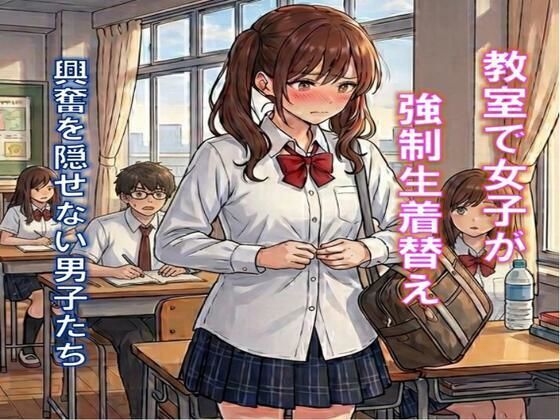 教室で女子が強●生着替え。興奮を隠せない男子たち  エロ画像771855