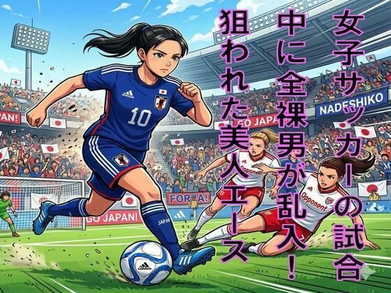 女子サッカーの試合中に全裸男が乱入！狙われた美人エース  エロ画像773346