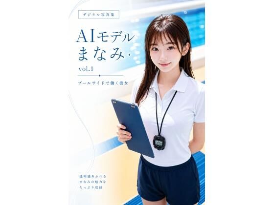 AIモデルまなみ vol.1 プールサイドで働く彼女  エロ画像774576