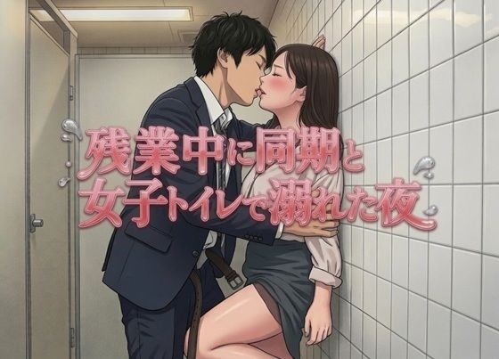 残業中に同期と女子トイレで溺れた夜  エロ画像780538
