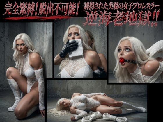 完全緊縛！脱出不可能！誘拐された美貌の女子プロレスラー逆海老地獄！！  エロ画像782478