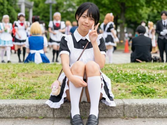 【リアル系】ボーイッシュメイドのコスプレイベント密着〜白コットンぱんちら  エロ画像784196