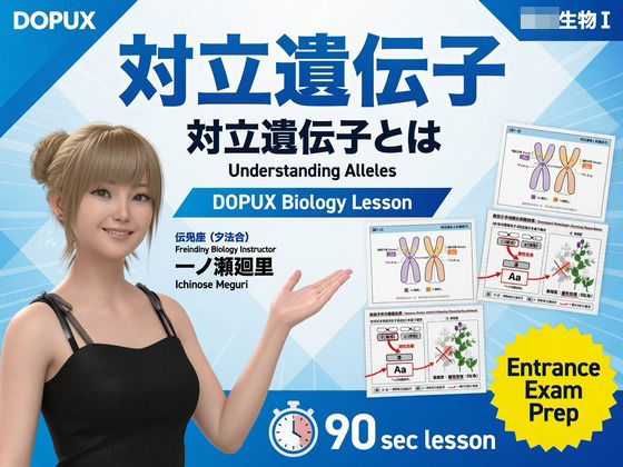 【▲20】一ノ瀬廻里 大学に進学し強豪予備校『DOPUX（ドピュックス』で生物I，IIを教える名物講師に！（Vol.011:対立遺伝子）  エロ画像788459