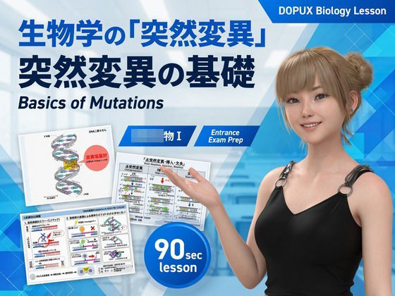 【▲20】一ノ瀬廻里 大学に進学し強豪予備校『DOPUX（ドピュックス』で生物I，IIを教える名物講師に！（Vol.014:突然変異）  エロ画像790041