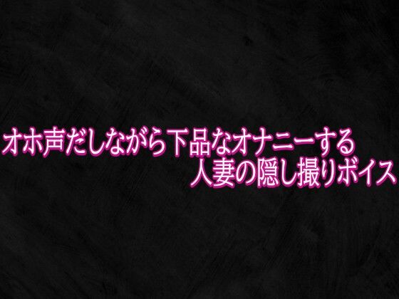 オホ声だしながら下品なオナニーする人妻の隠し撮りボイス  エロ画像791464