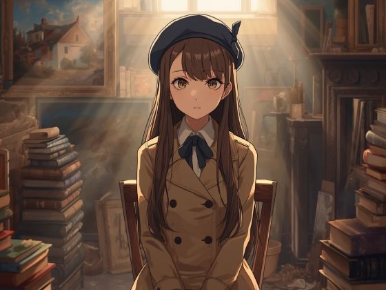 【AIイラスト集】NOSTALGIA II – 硝子越しのソワレと密やかな書架 –  エロ画像792416