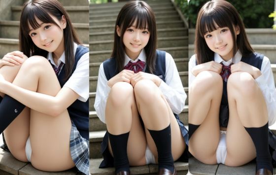 制服パンチラ part-2  エロ画像795224