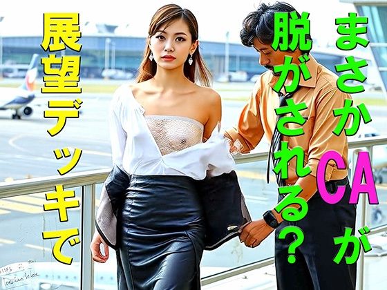 妄想27 CAが展望デッキで足上げ、脱がされ露出 AI生成動画  エロ画像796232