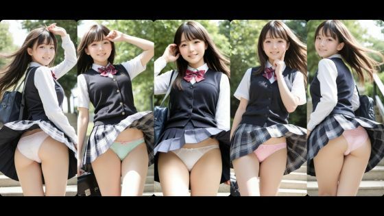 制服パンチラ part-3【風】  エロ画像797813