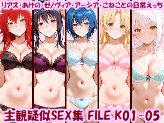 主観疑似SEX集 FILE_K01-05 リアス・あけの・ゼノヴィア・アーシア・こねことの日常えっち  エロ画像798122