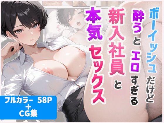 ボーイッシュだけど酔うとエロすぎる新入社員と本気セックス  エロ画像798691