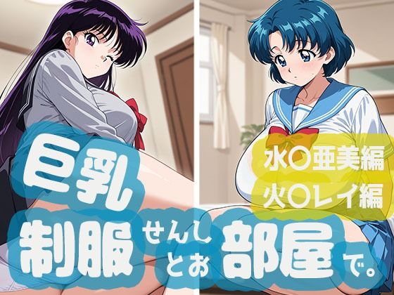 巨乳制服せんしとお部屋で。水○亜美編・火○レイ編  エロ画像800217