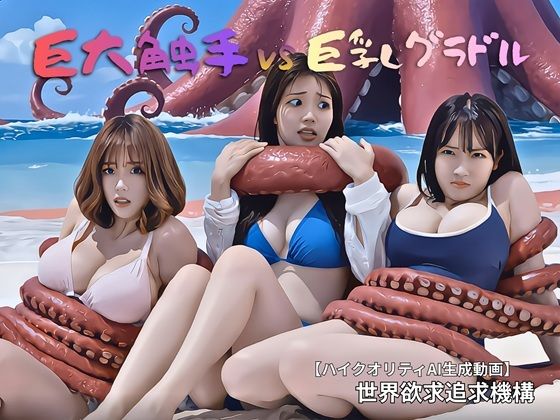 巨大触手 VS 巨乳グラドル  エロ画像800284