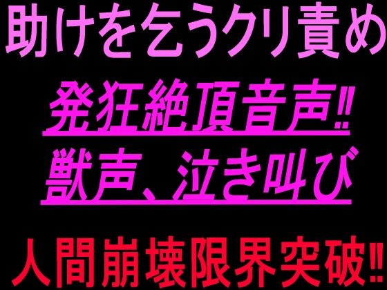 助けを乞うクリ責め発狂絶頂音声！！獣声、泣き叫び、人間崩壊限界突破！！  エロ画像801081