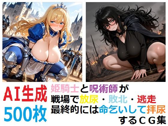 姫騎士と呪術師が戦場で放尿・敗北・逃走最終的には命乞いして拝尿するCG集  エロ画像801607