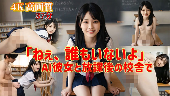「ねぇ、誰もいないよ」AI彼女と放課後の校舎で  エロ画像802251