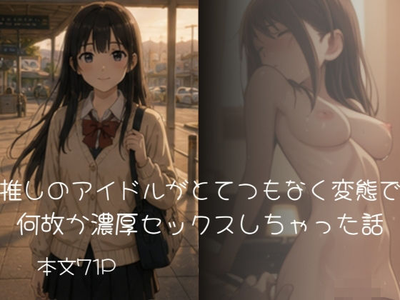 推しのアイドルがとてつもなく変態で何故か濃厚セックスしちゃった話  エロ画像804778