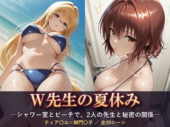 W先生の夏休み ―シャワー室とビーチで、2人の先生と秘密の関係―  エロ画像815024