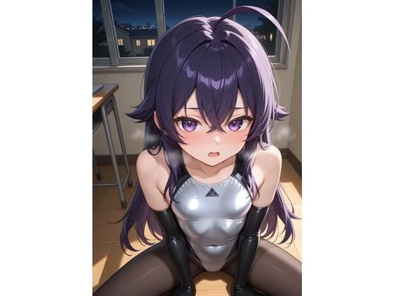 水着タイツの女の子が学校で誘惑するやつ 1  エロ画像815981